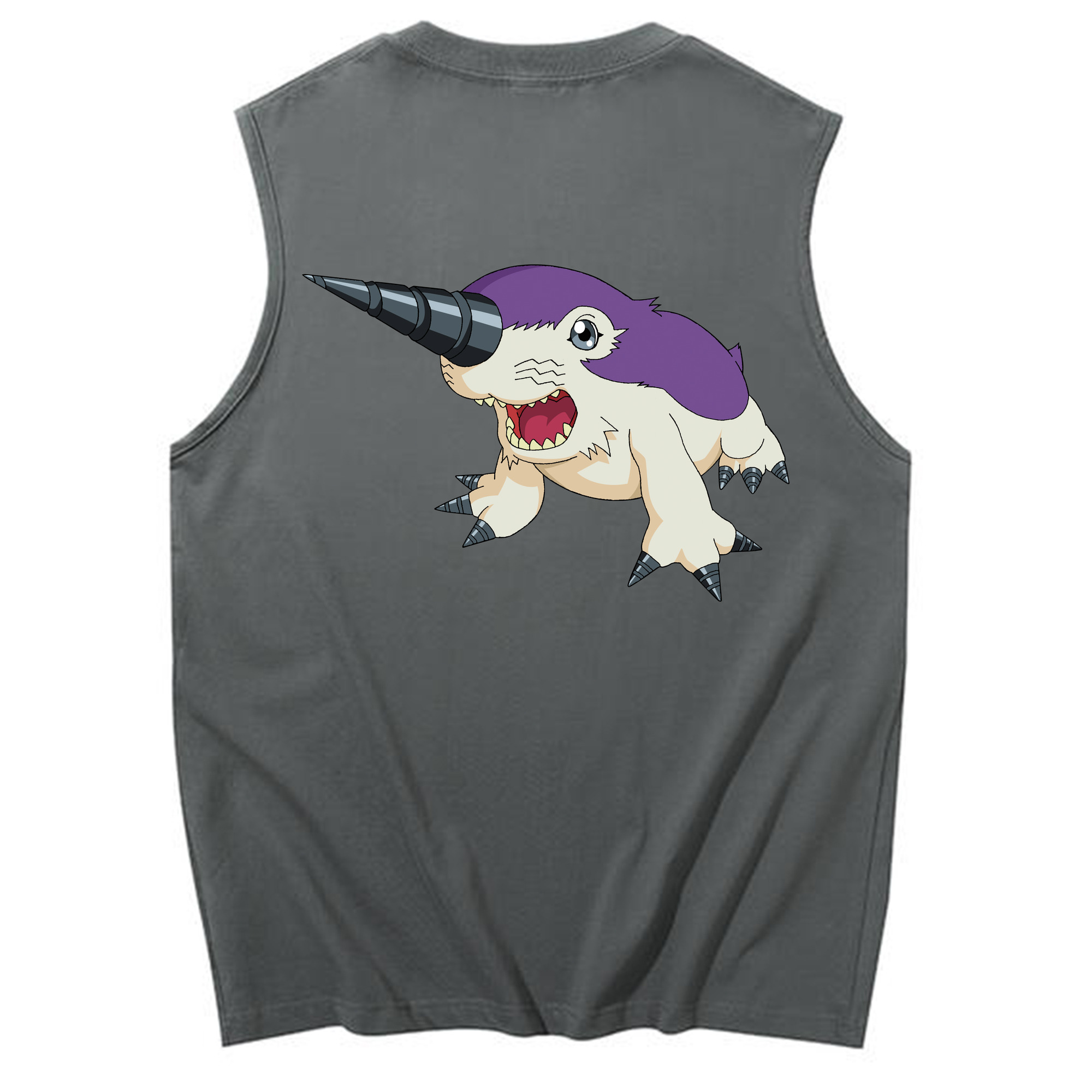 （画像用） Digimon デジタルモンスター/デジモン コットン100％タンクトップ（背面プリント）